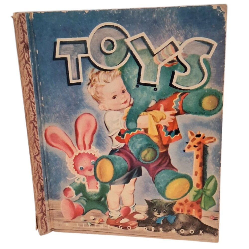 RARE 1951 “Toys" "E" First Edition A Little Golden Book